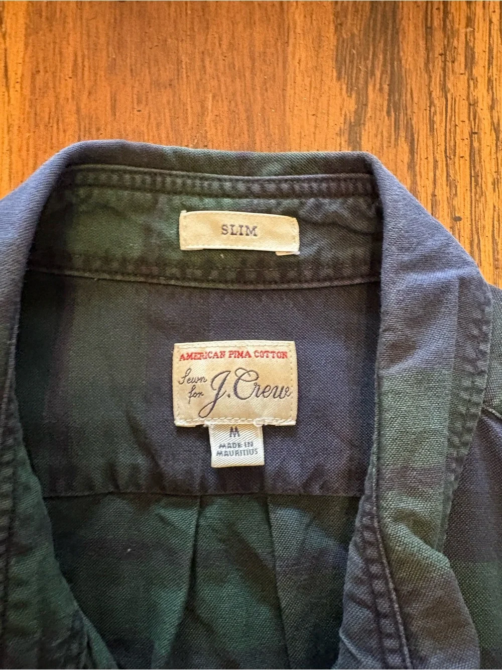 J. Crew Green & Blue Plaid Button-Down Shirt